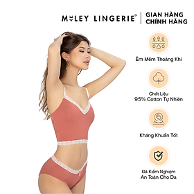 Hình ảnh Bộ Đồ Lót Nữ Cotton Lụa Phối Ren Miley Lingerie BRC0513_FCP0511