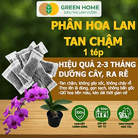 Phân Bón Lan Greenhome, 1 Tép, Túi Lưới, Tan Chậm, Không Mùi Hôi, Dưỡng Lan Ra Rễ, Xanh Tốt, Dùng Tốt Cho Sen Đá, Kiểng