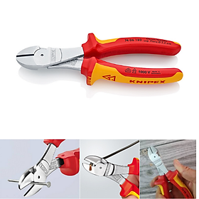 Mua Kìm Cắt Thân Chéo Knipex 74 06 180 Dài 180mm Cắt Thép Ø 3.6 mm Cách Điện 1000 Volt