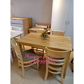Mua Bộ bàn ăn mặt gỗ chống nước kèm 4 ghế tựa lưng sang trọng tiện lợi – Nội thất Phong Vân
