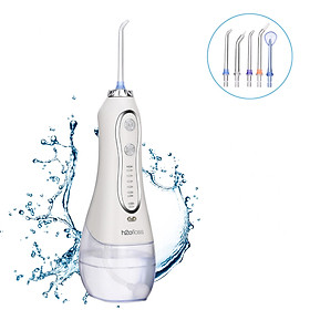 Máy Tăm Nước Cầm Tay H2OFloss HF-6 Sạch Răng Màu Trắng - Hàng Chính Hãng