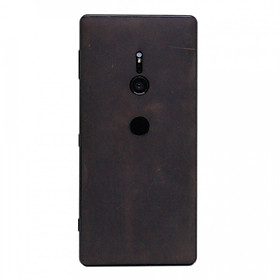 Ốp da dán cho Sony Xperia XZ2 - Da thật nhập khẩu cao cấp - Davis (Nâu bò sáp)