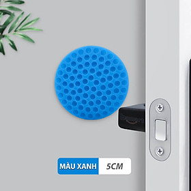 SET 3 Miếng Cao Su Dán Tường Chống Va Đập Chặn Cửa Giảm Tiếng Ồn Keo Siêu Dính Tiện Lợi - SET 3 Miếng - Xanh