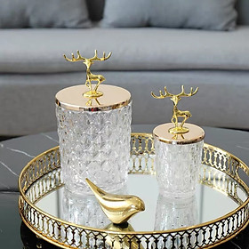 Mua Bộ hũ thủy tinh pha lê đựng bánh mứt kẹo sang trọng