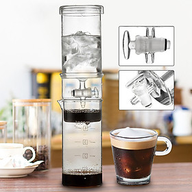 400ml Cold Brew Water Ice Drip Dutch Coffee Maker Home Kitchen Glass Machine