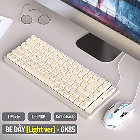 Bàn Phím Cơ Hotswap Bluetooth Langtu GK65, GK85, GK102, GK69 Triple Mode Có Led Hàng Chính Hãng