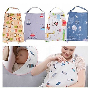 Áo choàng cho con bú nơi công cộng vải cotton cao cấp - Khăn choàng cho bé bú - bé trai