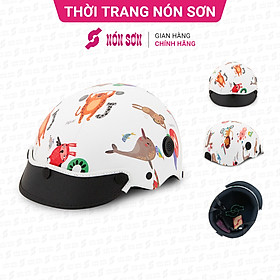 Mũ bảo hiểm trẻ em hoa văn NÓN SƠN chính hãng APE-TR117