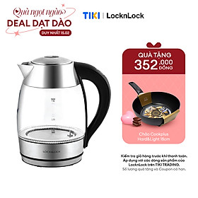 Ấm Điện Thủy Tinh Siêu Tốc Có Điều Chỉnh Nhiệt Độ Lock&Lock EJK341 (1.8L) - Hàng chính hãng