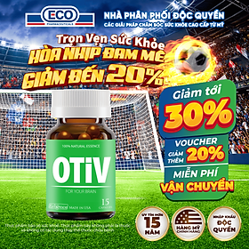 [Hộp 15v] Viên Uống Bổ Não OTIV Ecogreen Giảm Đau Đầu Mất Ngủ, Tăng Trí Nhớ & Hoạt Huyết Não