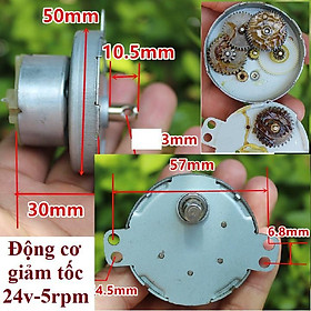 Động cơ giảm tốc nhỏ từ 6 đến 24vdc, AC220v, từ 3 đến 1200rpm