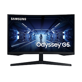 Màn hình máy tính Samsung Gaming Odyssey G5 cong WQHD LC27G55TQWEXXV ( 27 Inch / 2,560 x 1,440 / 144Hz / VA / DP / HDMI / Audio Out ) - Hàng Chính Hãng