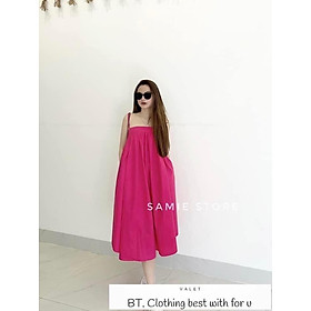 mẫu váy maxi trắng 2 dây đi biển đẹp  Phong cách thời trang The dress  Thời trang