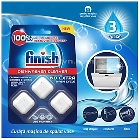 Viên vệ sinh máy rửa chén bát Finish - Vỉ 3 viên