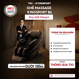 Ghế massage KINGSORT Premium B6 23 bài massage cao cấp,  công nghệ massage Kingtech Dual, đo chỉ số sức khỏe