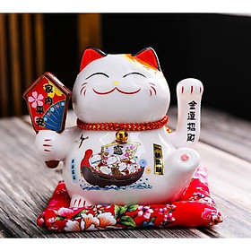 Mèo Thần Tài Thuận Buồm Xuôi Gió 16cm