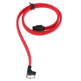 SATA 3.0 Data Power Dirve Cable 6.0Gbps 90 Degree Angle with Locking Latches