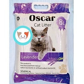 Cát Vệ Sinh Oscar 8L (lít) Cho Mèo - Siêu vón cục nhanh - Khử Mùi - Ít Bụi