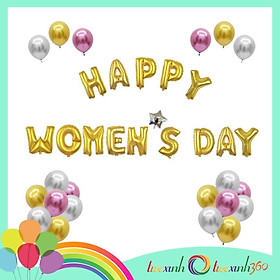 Bộ bong bóng trang trí Happy Women's Day