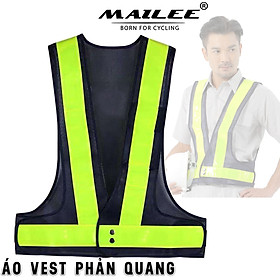 Áo Lưới Phản Quang Xe Đạp Dạng Vest LA-2026 Cho Đạp Xe Đạp/ Xe Máy An Toàn Ban Đêm Có Phản Quang (áo size người lớn) - Mai Lee