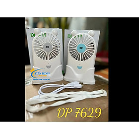 Quạt mini cầm tay, đeo cổ DP 7629 sạc tích điện - Siêu tiện lợi, thiết kế quạt cầm tay gọn nhẹ, dễ dáng bỏ túi khi đi chơi, du lịch