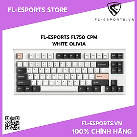 Mua Bàn phím FL-Esports FL750 CPM White Olivia - Hàng chính hãng