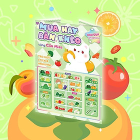 Sách - Mua Hay Bán Khéo Cùng Gấu Misa Rau Quả Tươi Ngon (Hơn 60 Stickers) - Megabook