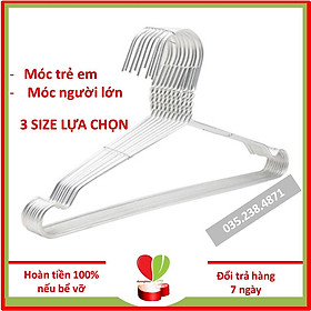 Set 10 Móc nhôm phơi đồ trẻ em cao cấp