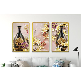 Tranh Treo Tường Hiện Đại Phòng Khách - Bình Hoa 10043