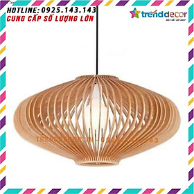 Mô Hình Đầu thú gỗ ghép trang trí Đèn Gỗ Thả Trần Giá Rẻ - Gỗ Bạch Dương