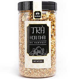 Trà Hoa Nhài Khô Nguyên Bông DK Harvest - 50g - Tặng bình thuỷ tinh 500ml