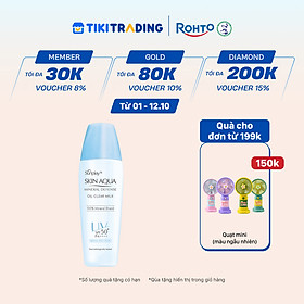 Kem chống nắng vật lý Skin Aqua kiềm dầu, dạng sữa dùng hàng ngày Sunplay Skin Aqua Mineral Defense Oil Clear Milk SPF50+ PA++++ 25g