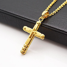 Unisex's   Stainless Steel Cross Pendant Necklace Chain