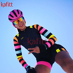 Kafitt New Ladies Long Sleeve Cycling Jersey Sportsar Macaquinho Go gợi cảm Sexy Cycling Jersey Jumpsuit Try Color: kafitt20-65-6 Size: XXS