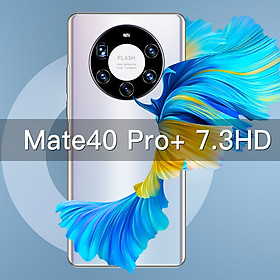 Mate40Pro+ Smartphone 7.3 inch Screen 12GB 512GB Mobile Phone Handphone 6000mAh Battery Fingerprint ID Smart Phone Dual sim Android 10.0