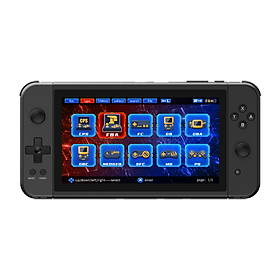 2023 Powkiddy X70 Bản gốc 7 inch HD tích hợp 3500 Trò chơi thiết bị cầm tay cầm tay cầm tay cầm tay điều khiển 3D Rocker Trò chơi retro màu: Đen