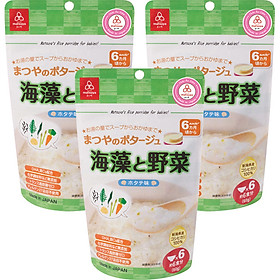 Combo 3 Gói Cháo Gạo Koshihikari Rau Và Rong Biển Matsuya Vị Sò Điệp 60g