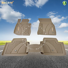 Thảm lót sàn ô tô nhựa TPE Silicon BMW 3 series 2019+ Beige Nhãn hiệu Macsim