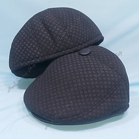 Mũ jacket bê rê nam trung niên phong cách ngầu cá tính, nón cóc tặng bố chất liệu vải nỉ dầy dặn, thiết kế bít đuôi, vòng đầu 59cm - Hạnh Dương