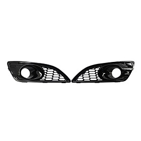 Front Bumper Fog Light Lamp Cover Grille Grill for Ford Fiesta 2013-2016 Durable