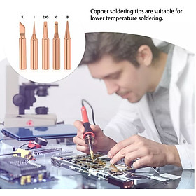 Mua Combo 5 đầu mỏ hàn đồng 900M thay thế cho mỏ hàn 936 chuẩn xịn   làm nóng nhanh