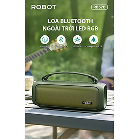 Mua Loa Bluetooth ROBOT RB570 Công suất 10W Đèn LED RGB Chống nước IPX5 Bluetooth 5.3 HÀNG CHÍNH HÃNG