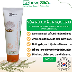 Sữa rửa mặt trắng sáng Da Ngừa lão hóa Ngọc Trai - Benew Pearl Brightening 160ml