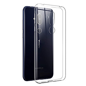 Ốp lưng dẻo dành cho Samsung Galaxy Nokia 8.1 / Nokia X7 Ultra Thin (mỏng 0.6mm, chống trầy xước, ôm sát máy, Trong suốt) - Hàng chính hãng