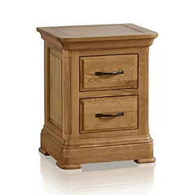 Tủ đầu giường 2 ngăn kéo Canterbury gỗ sồi