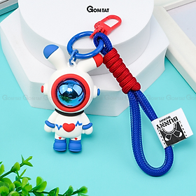 Móc khóa gấu trái tim cute, móc treo trên balo, túi xách siêu dễ thương - GAUTIM-KEY-005