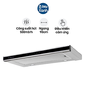 Máy Hút Mùi Âm Tủ Malloca K1509 TC - Công Suất Hút 500 m3 h - Ngang 53cm