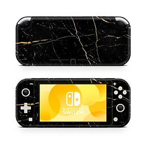 Mua Skin decal dán Nintendo Switch Lite mẫu vân đá marble đen - mar007 (dễ dán  đã cắt sẵn)