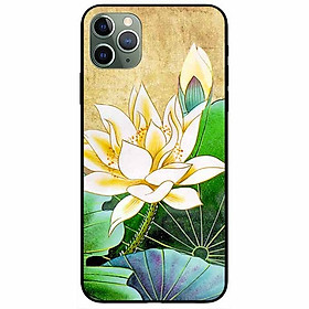Ốp lưng dành cho Iphone 11 Pro Max mẫu Hoa Sen Vàng