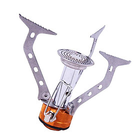 Portable Camping Stoves Backpacking Stove with Piezo Ignition, Foldable Wind-Resistance Camp Stove for Outdoor Camping Hiking Cooking